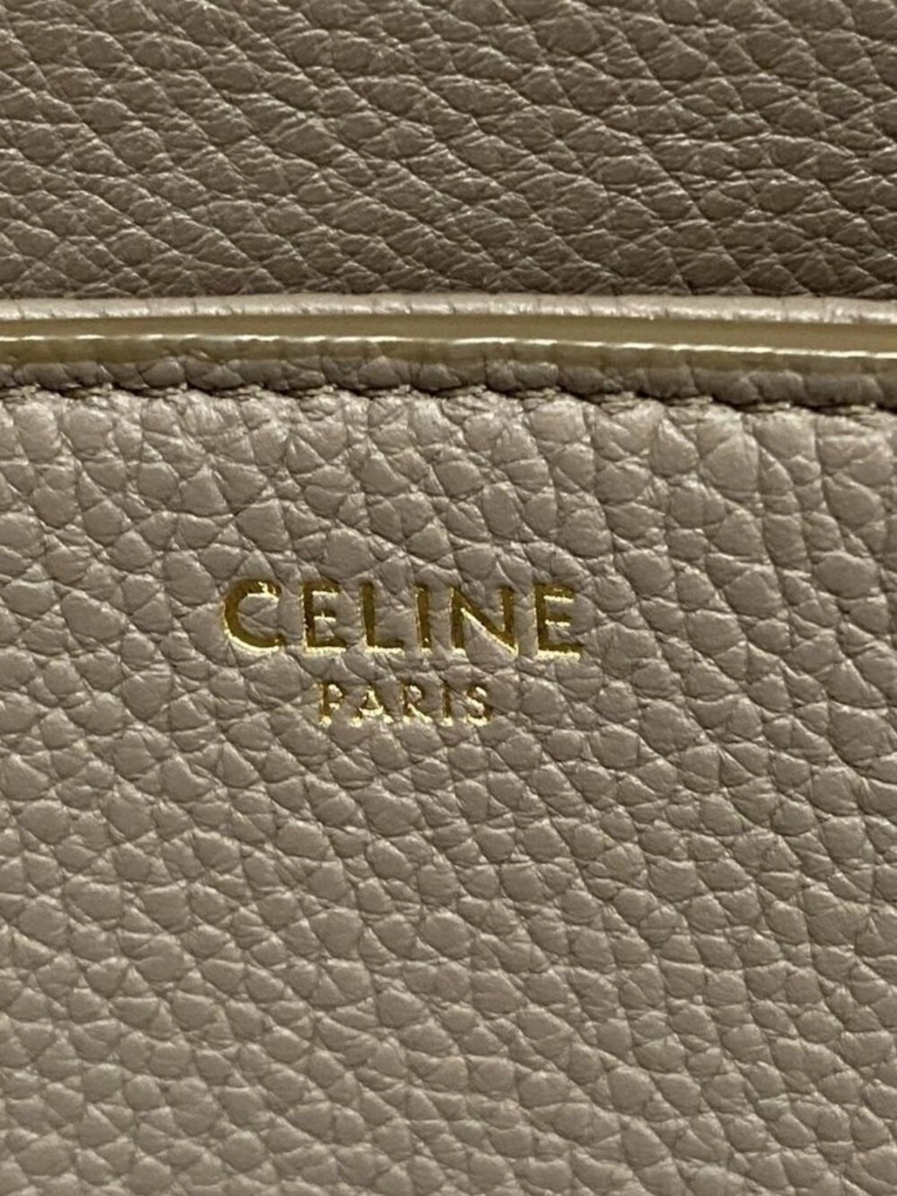 CELINE Large 16 Soft Bag Gray Beige Supple Grained Calfskin Shoulder Bag - Picture 15 of 15